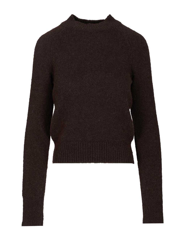 Dries Van Noten Fitted Sweater Knitwear - Brown | 6352412d755737d673716102bae2a69f647b59ff