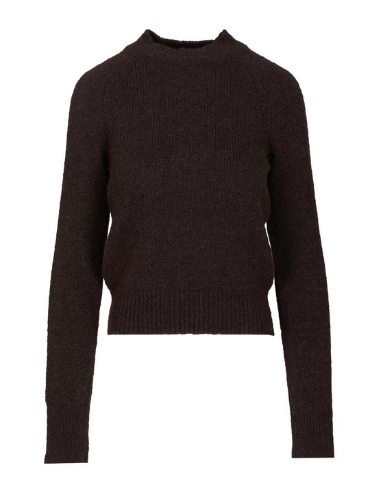 Fitted Sweater Knitwear Brown