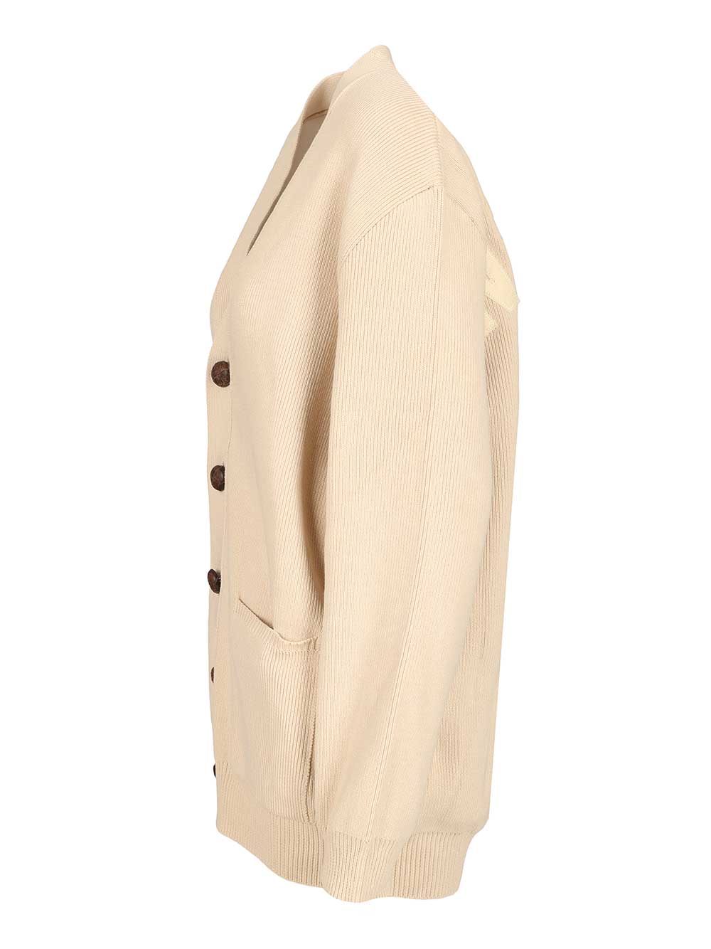 Golden Goose Deluxe Brand Organic Cotton Cardigan Knitwear - Beige | 90243935c9697a1c5bbd3bfc3f7e0126b753d68d