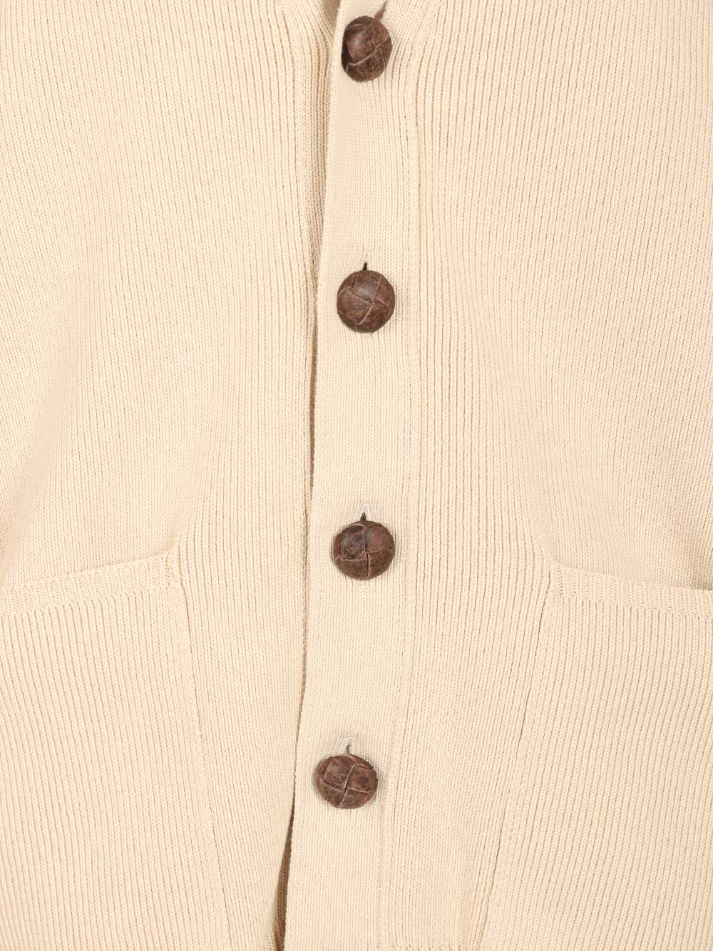 Golden Goose Deluxe Brand Organic Cotton Cardigan Knitwear - Beige | 3e66a93aa19a8c5d70689213f6d92a4d1d252621