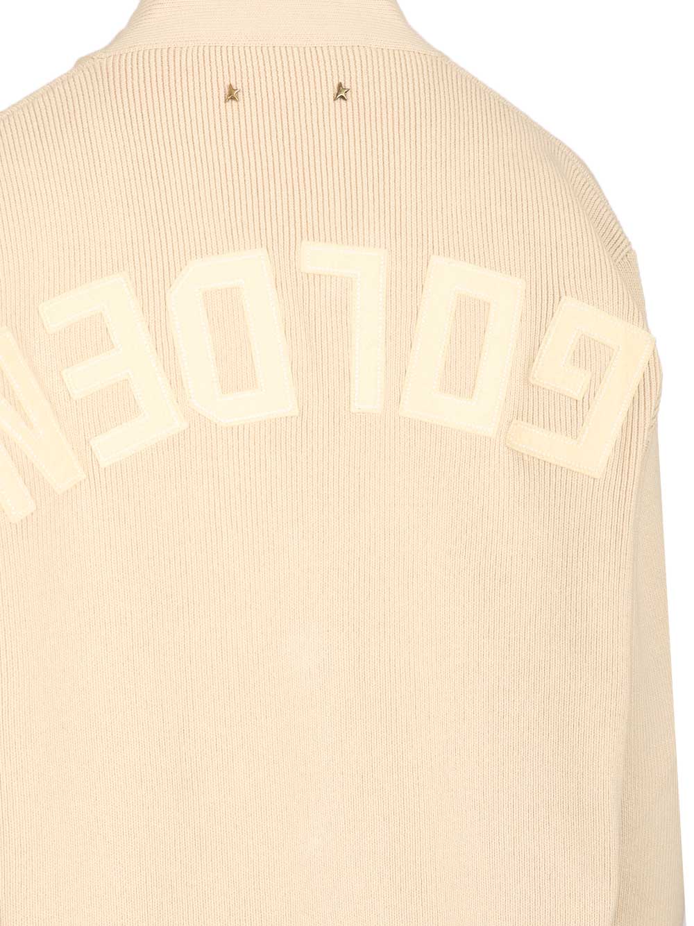 Golden Goose Deluxe Brand Organic Cotton Cardigan Knitwear - Beige | ebbff5446c1b4aa8c6678f3da90e8cc628659a36