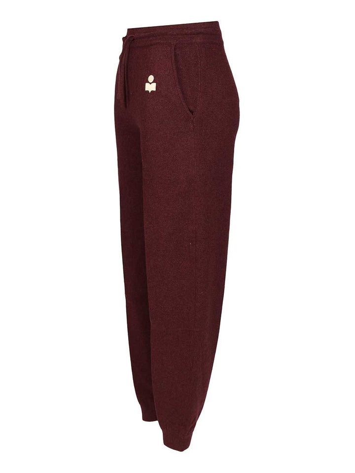 Marant Etoile Kira Trousers - Bordeaux | f0498847d290711d795bcad657586e89489a3c28