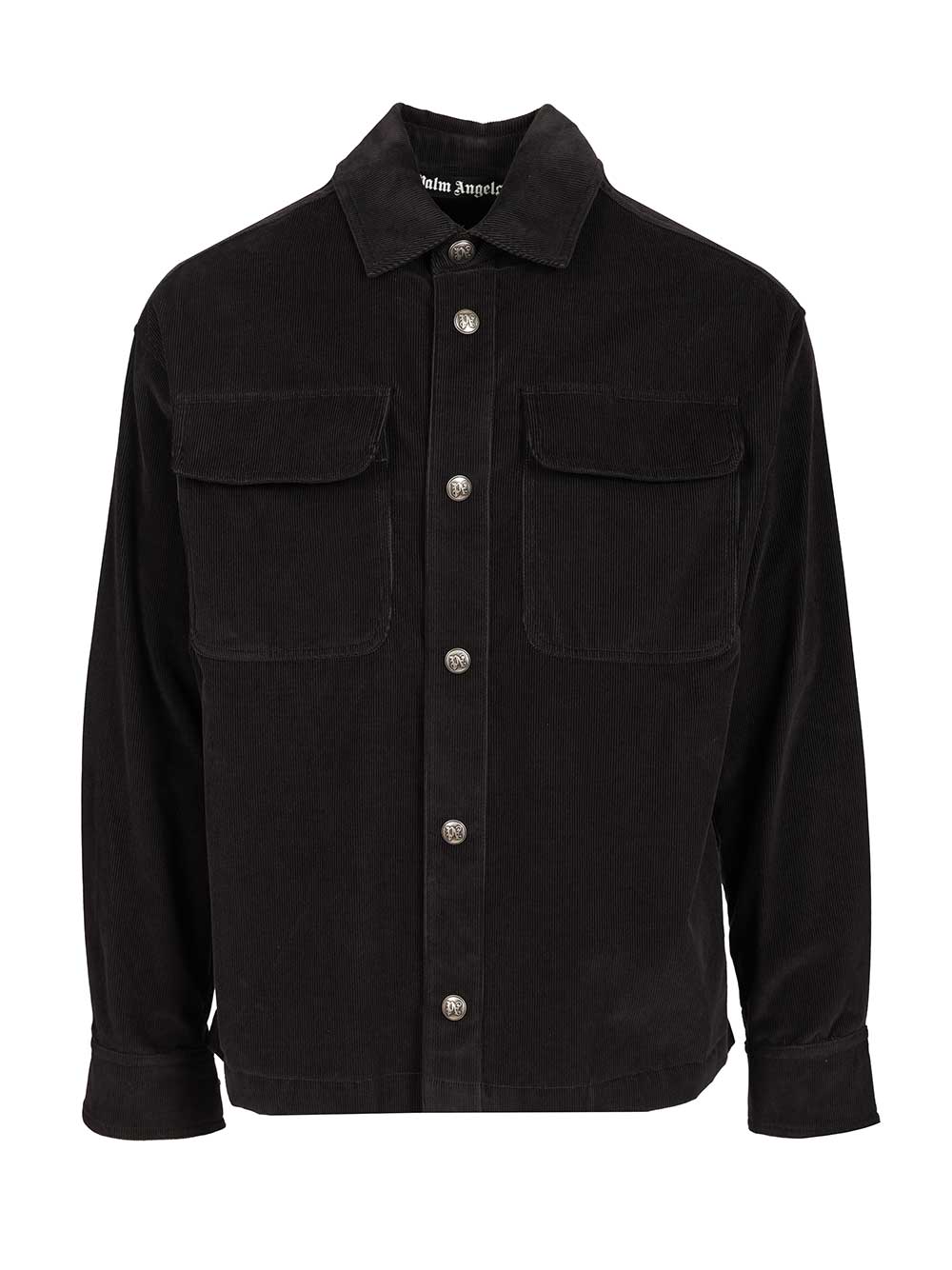 Palm Angels Corduroy Shirt Jacket Shirts - Grey | 6c8033aa00afcd0c3b26b898a91632d02ff0d434