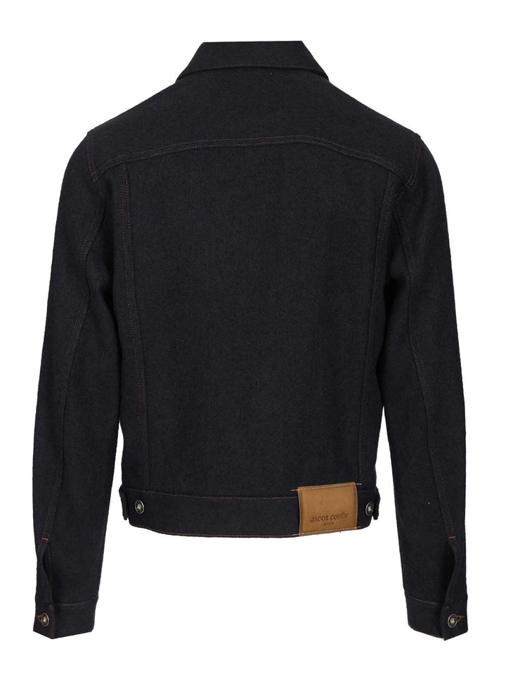 Jacob Cohen Wool Trucker Jacket Jackets - Blue | a4a6bf1b54155ee6c837b73b34f683907afc892f