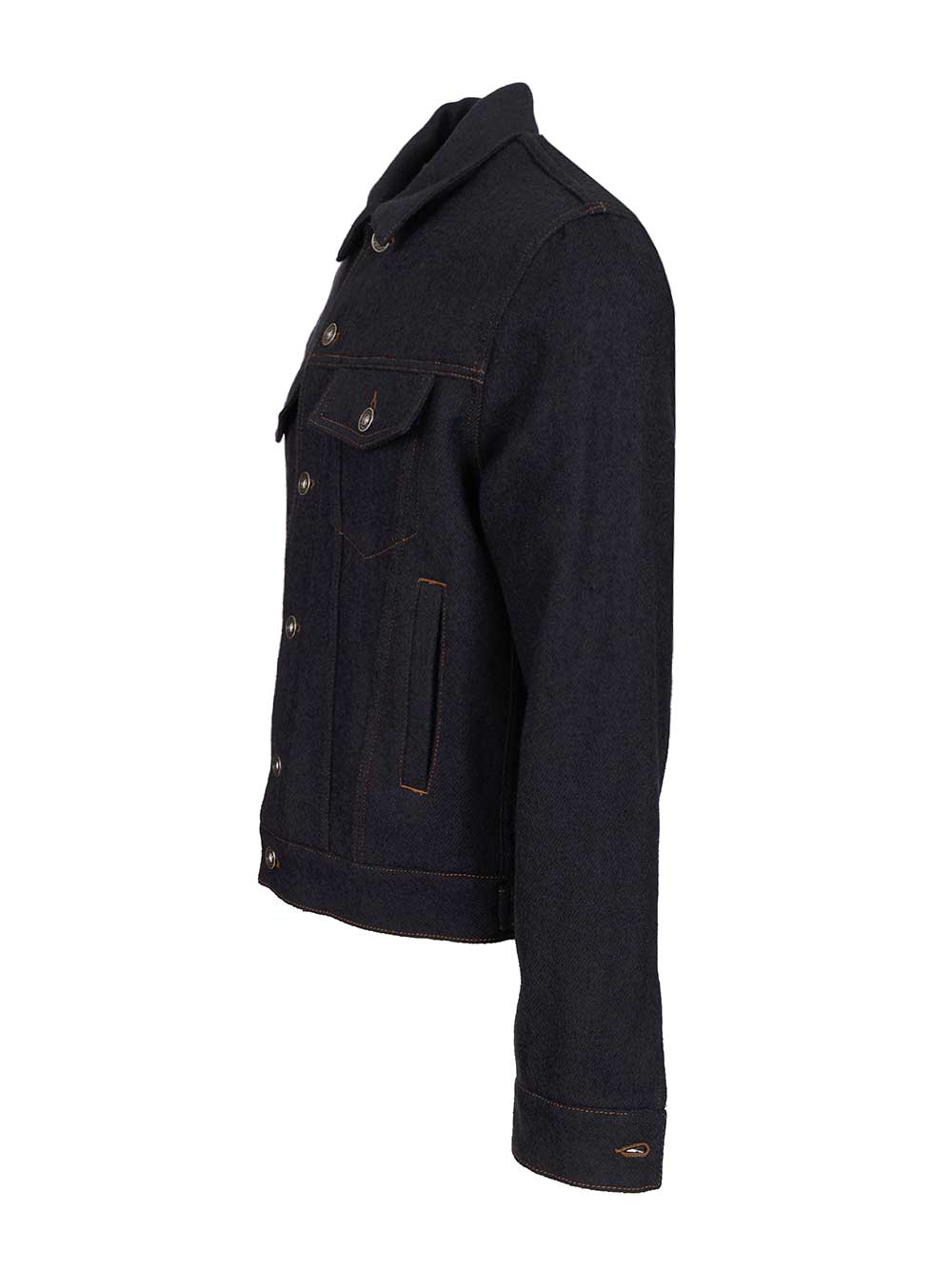 Jacob Cohen Wool Trucker Jacket Jackets - Blue | 69c27509bd8682fb0f8823f2da230015dee826ea
