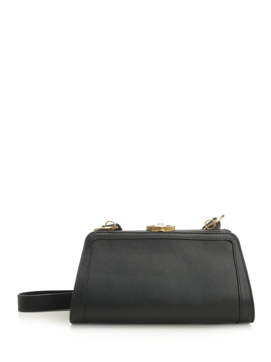 Ascot Frame Crossbody Bags Black