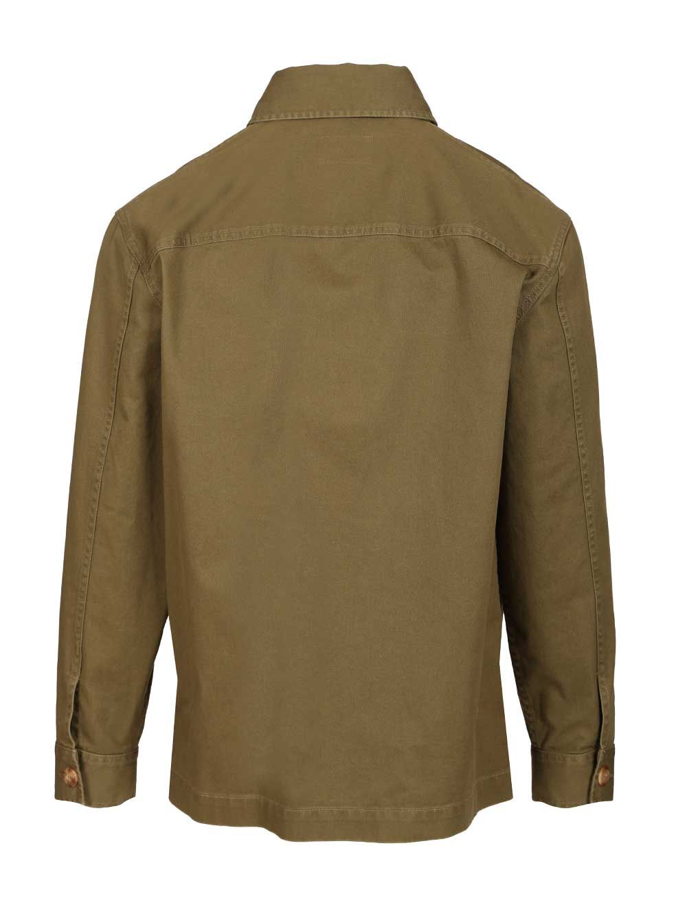Saint Laurent Cassandre Overshirt Jackets - Green | 1ea48f23c70f3128f51802221da71b2298bf13d3