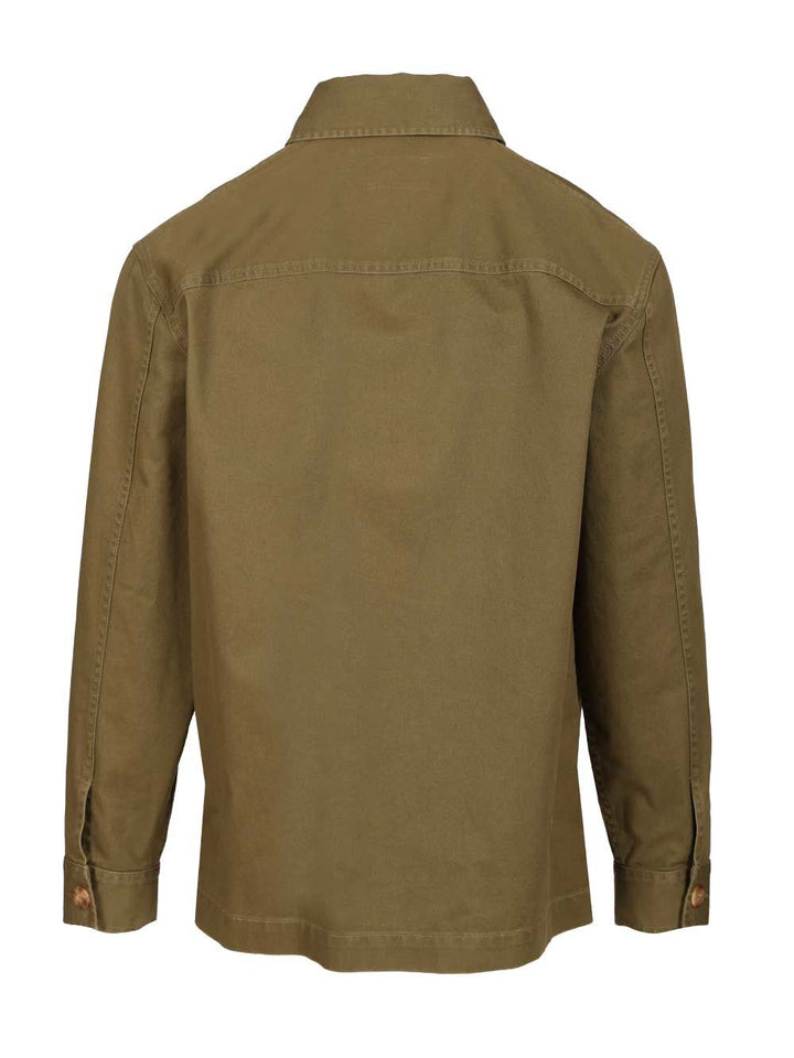 Saint Laurent Cassandre Overshirt Jackets - Green | 1ea48f23c70f3128f51802221da71b2298bf13d3