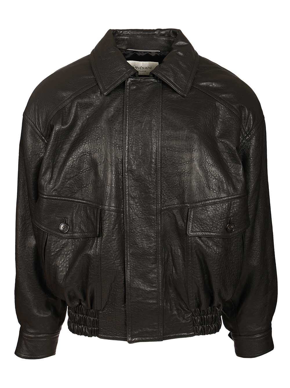 Saint Laurent Puffer Bomber Jacket Jackets - Black | 667fc6607bc064488ebbc00aedf0afb46a117abb