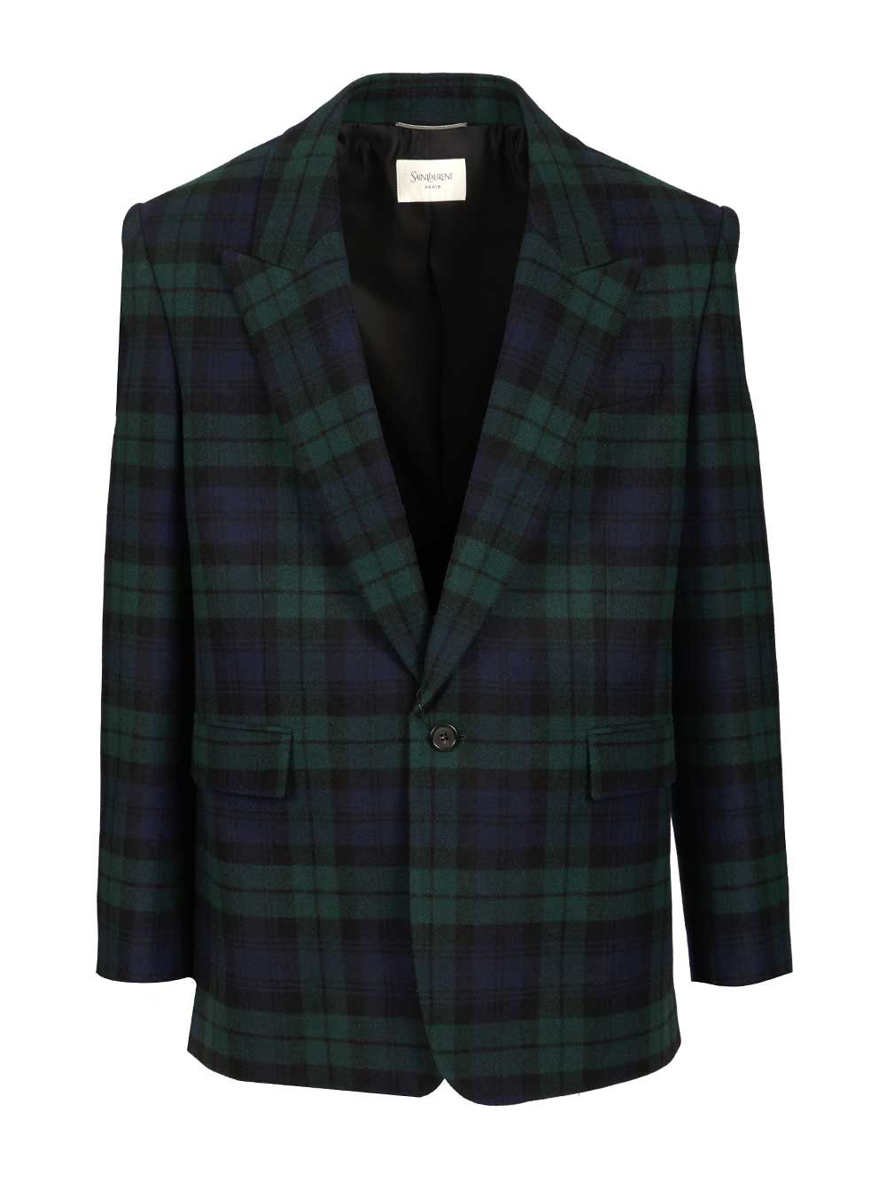 Saint Laurent Tartan Jacket Jackets - Multicolor | 635cd7641745074499fc8a8c6eccf0951d1f2f09