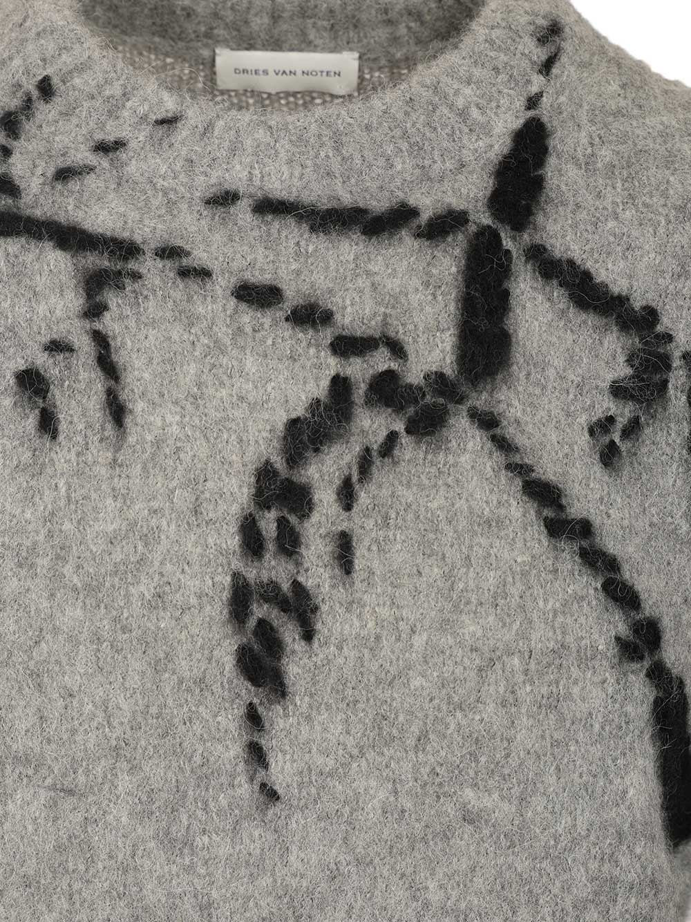 Dries Van Noten Mouche Knitwear - Grey | b1009ba561851aa7c19b6855e46ab94907d2ead0