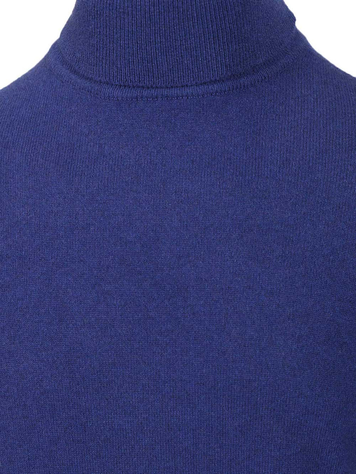 Saint Laurent Cashmere Turtleneck Knitwear - Blue | 5c6d9f403174085dd1d0c91836a3180daf38cba8