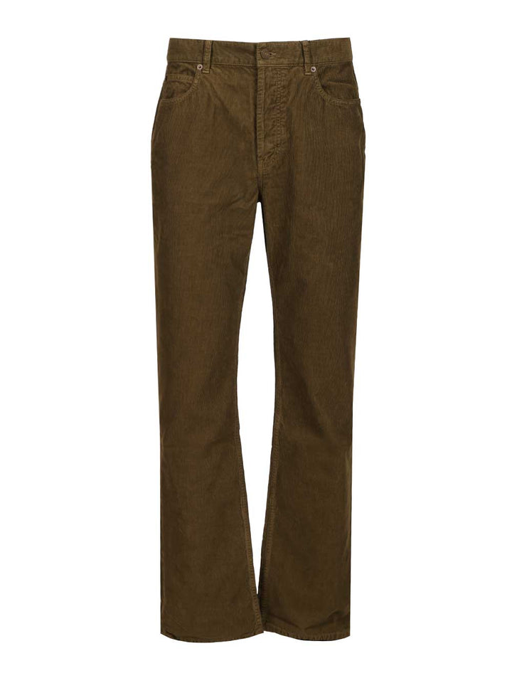 Saint Laurent Corduroy Trousers Jeans - Green | 1b52060b904cafadb823f27d55a572d27fba4f1a