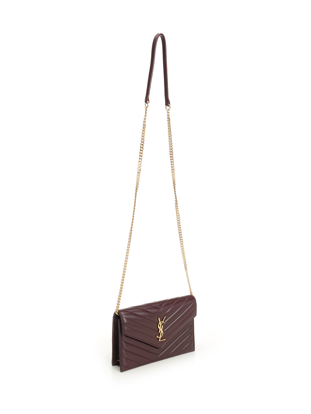 Saint Laurent Wallet On Chain Small leather goods - Bordeaux | 0e4568f2c28cf74f60eeffae072a4caa61663aa8