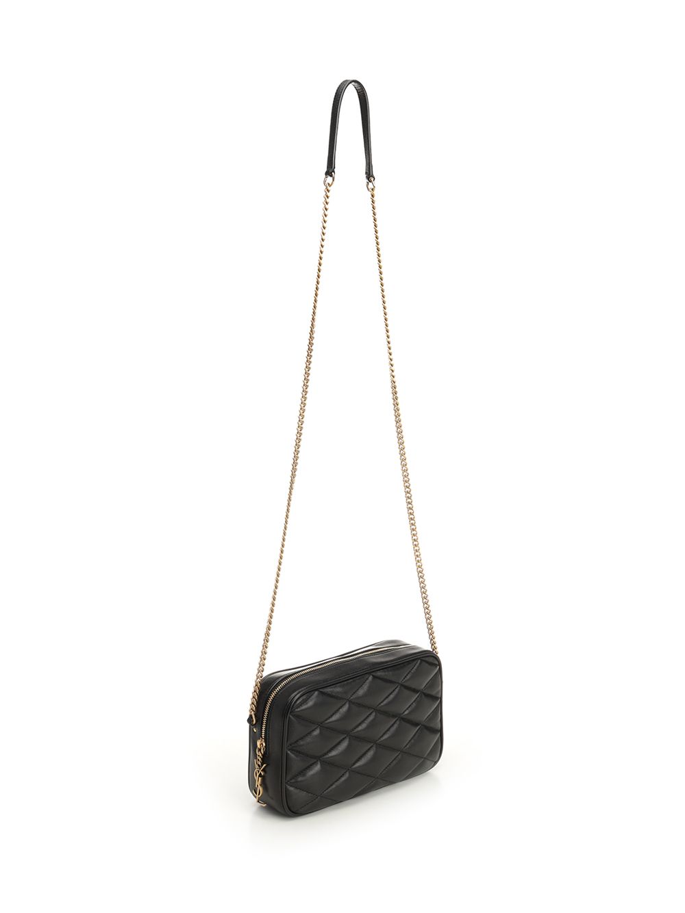 Saint Laurent Quilted Leather Camera Bag Small leather goods - Black | 4220ced5db3b2acd5357553cd960dbf515227bea