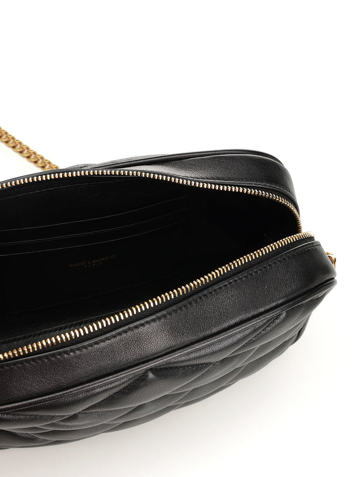Saint Laurent Quilted Leather Camera Bag Small leather goods - Black | f993408e63a256f04970dbf7104ccc067fdf2d69
