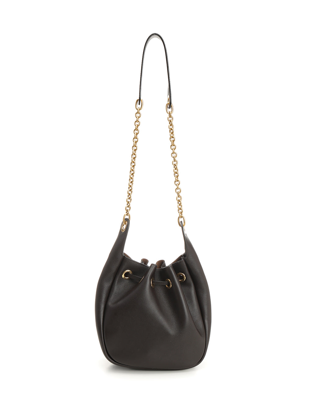 Saint Laurent Leather Bucket Bag Crossbody Bags - Brown | ca0afe7cf953e1680f61b7cb743d41adf8a47cd0