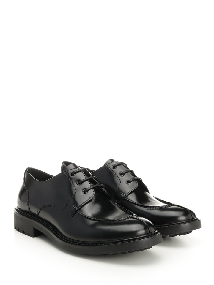 Saint Laurent Lino Lace-Up Shoes - Black | dd3252996745661b2179b1a705e4dc7281a056b9