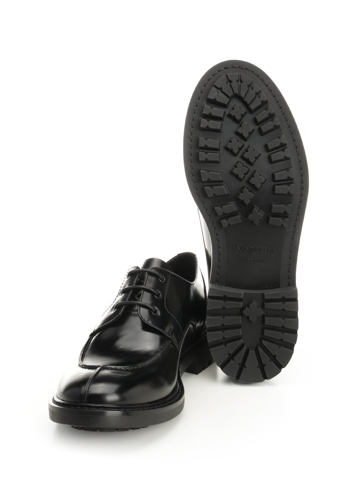 Saint Laurent Lino Lace-Up Shoes - Black | 5abdd122586523c0530b6b78cd4727f7bd3e15d7