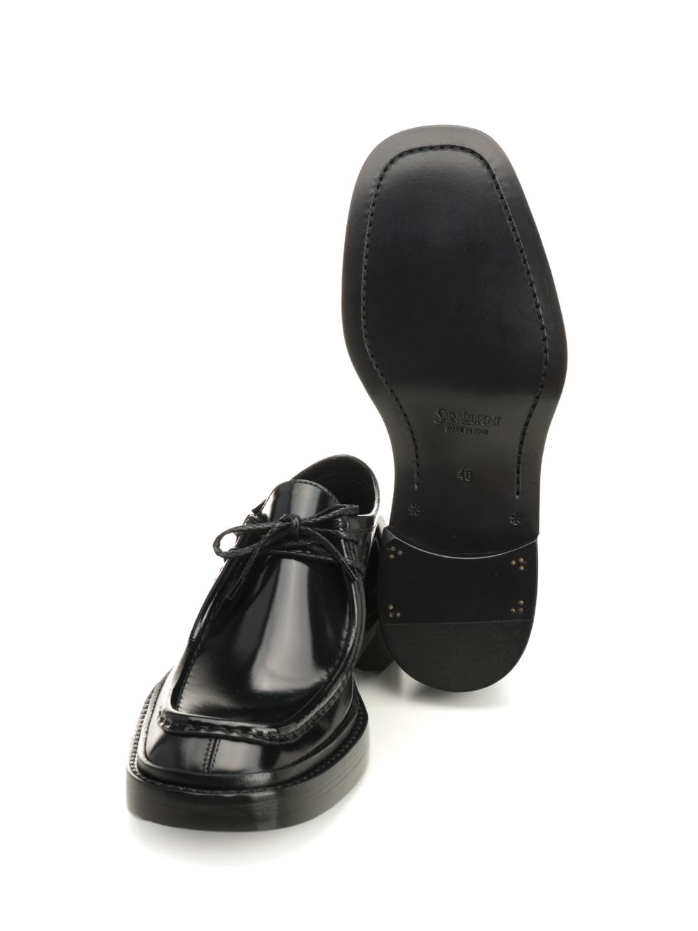 Saint Laurent Harvey Lace-Up Shoes - Black | 7c84c96b69f213a16e67fb75036cbb384a9b3076