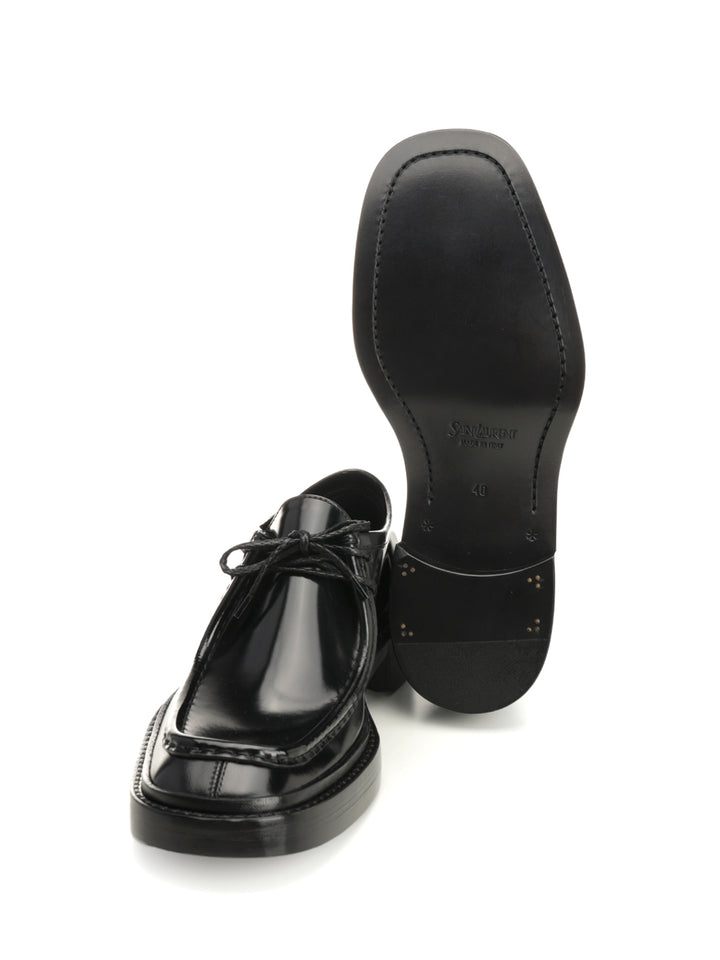 Saint Laurent Harvey Lace-Up Shoes - Black | 85765d2eadd56851fe18d014dd7b0e1d5407d624