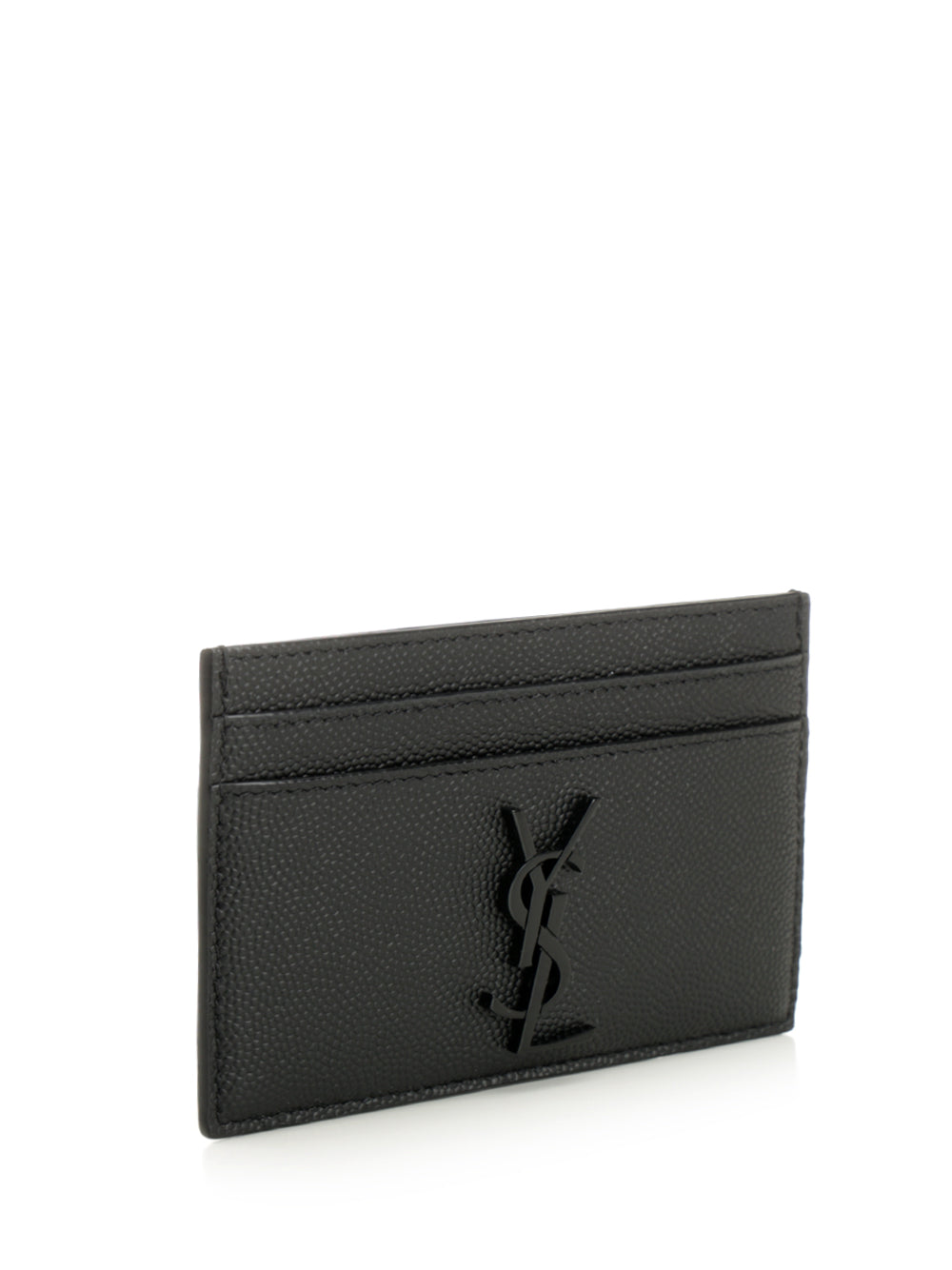 Saint Laurent Cassandre Card Holder Wallets - Black | ea0cddec60e7fbe1979267c1e065b8fa18c84437