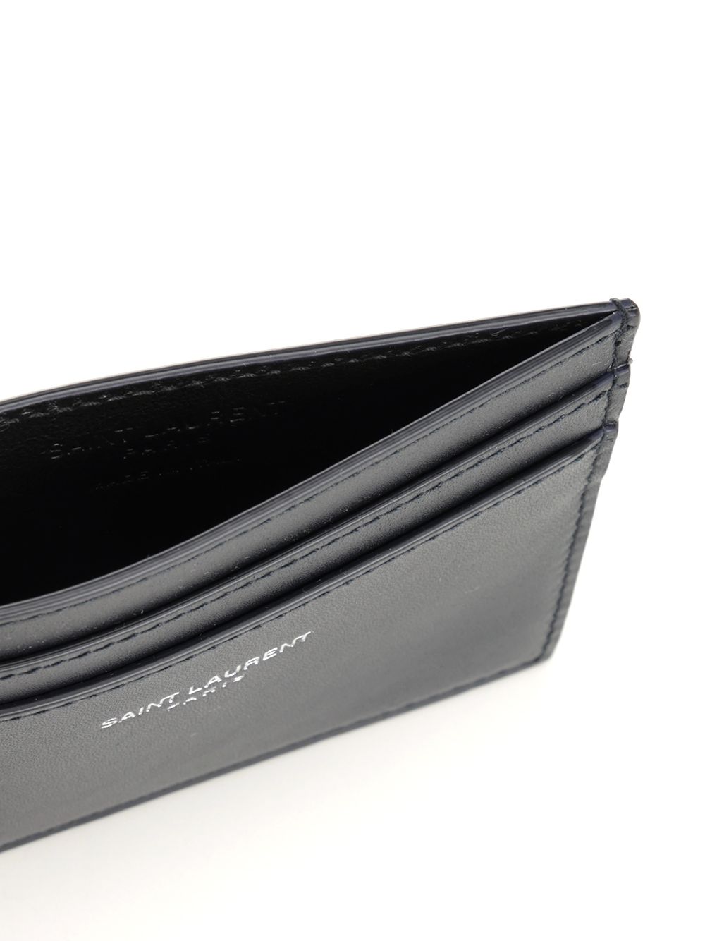 Saint Laurent Saint Laurent Paris Card Holder Wallets - Blue | a3b017b0293a3830799bd2459654638820661894