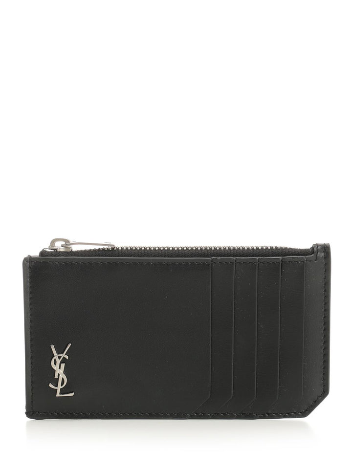 Saint Laurent Fragments Tiny Cassandre Wallets - Black | 1b23645fd1abe81cafaf6448df2ba4ccbf5a3b35