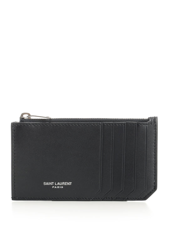Saint Laurent Paris Wallets Blue