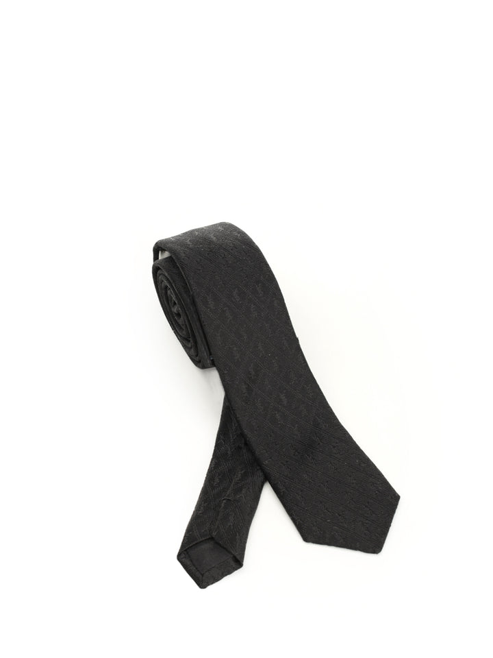 Saint Laurent Monogram Tie Ties And Bow Ties - Black | c1f84885d6f23558d2fb0ec4dce4a9832f882e17