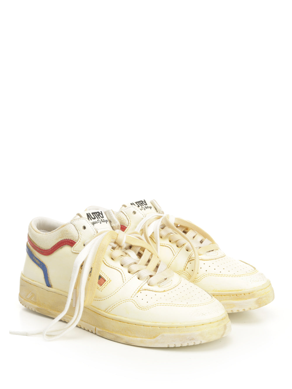 Autry  Medial Stripe Sneakers - Beige | 580df77d39d2ff929332243a7fa8be9af22b75a0