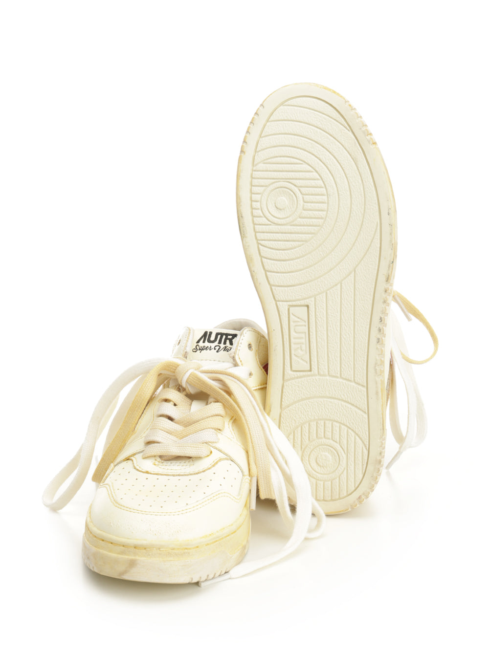 Autry  Medial Stripe Sneakers - Beige | 794aec77783f4944c84c65477bcebde528d11db0