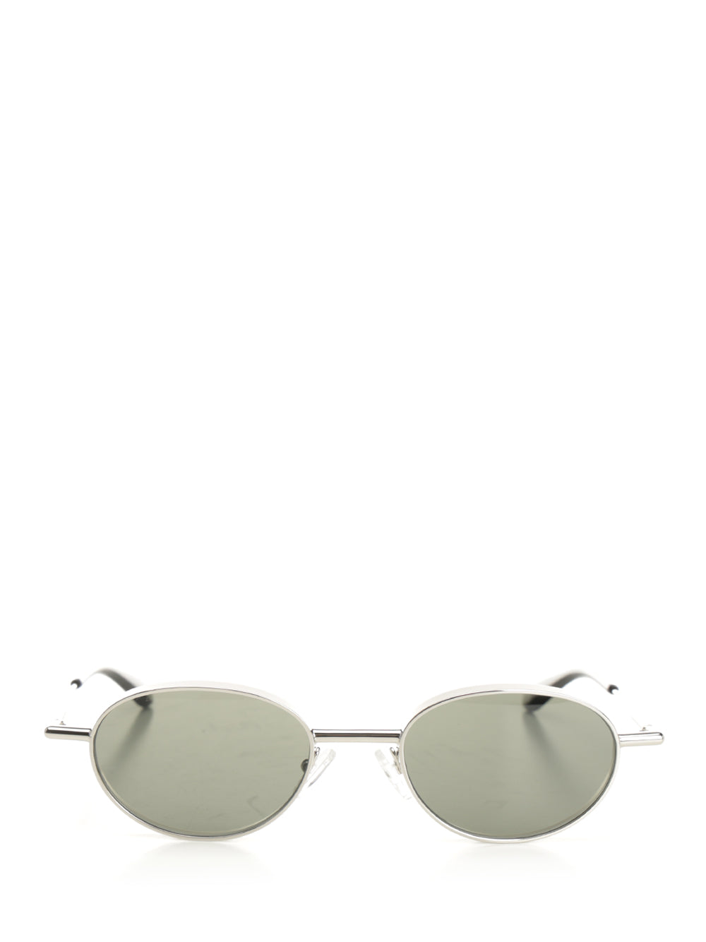 Mcqueen Oval Sun Glasses - Silver | f2353c26c6e64e138cf6531ce3e81da26e6fb292