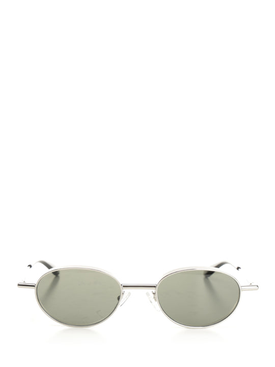 Oval Sun Glasses Silver