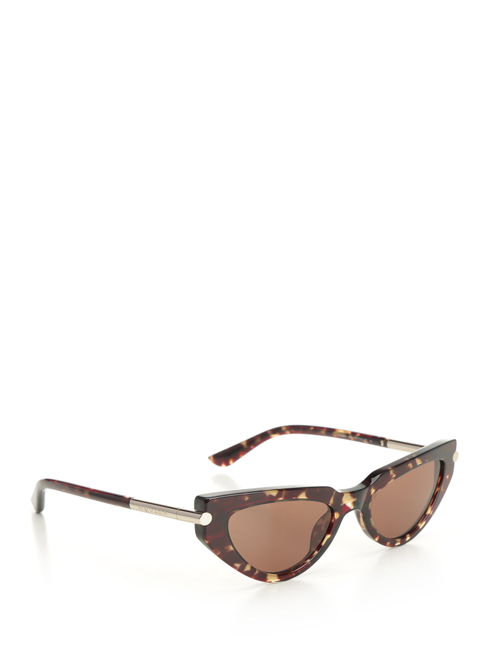 Mcqueen Cat-Eye T-Bar Icon Sun Glasses - Brown | d5c0f9fb99fef0da264e7c819b436adfd4b445c8