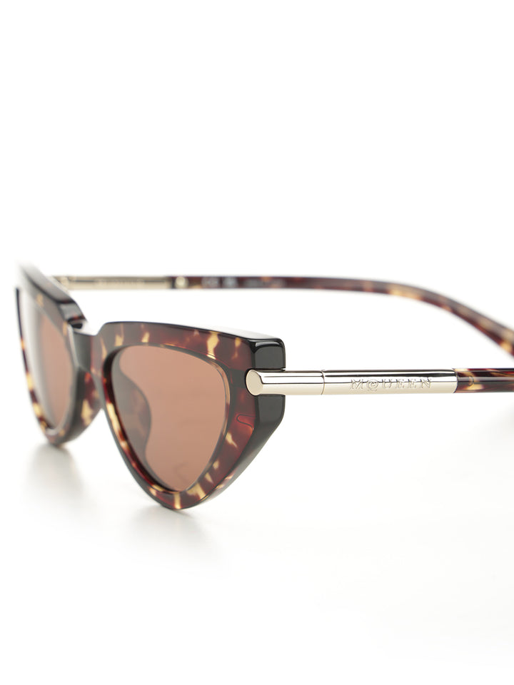 Mcqueen Cat-Eye T-Bar Icon Sun Glasses - Brown | 1ac75c7909488539a5ae0325ebe13b144fdde41b