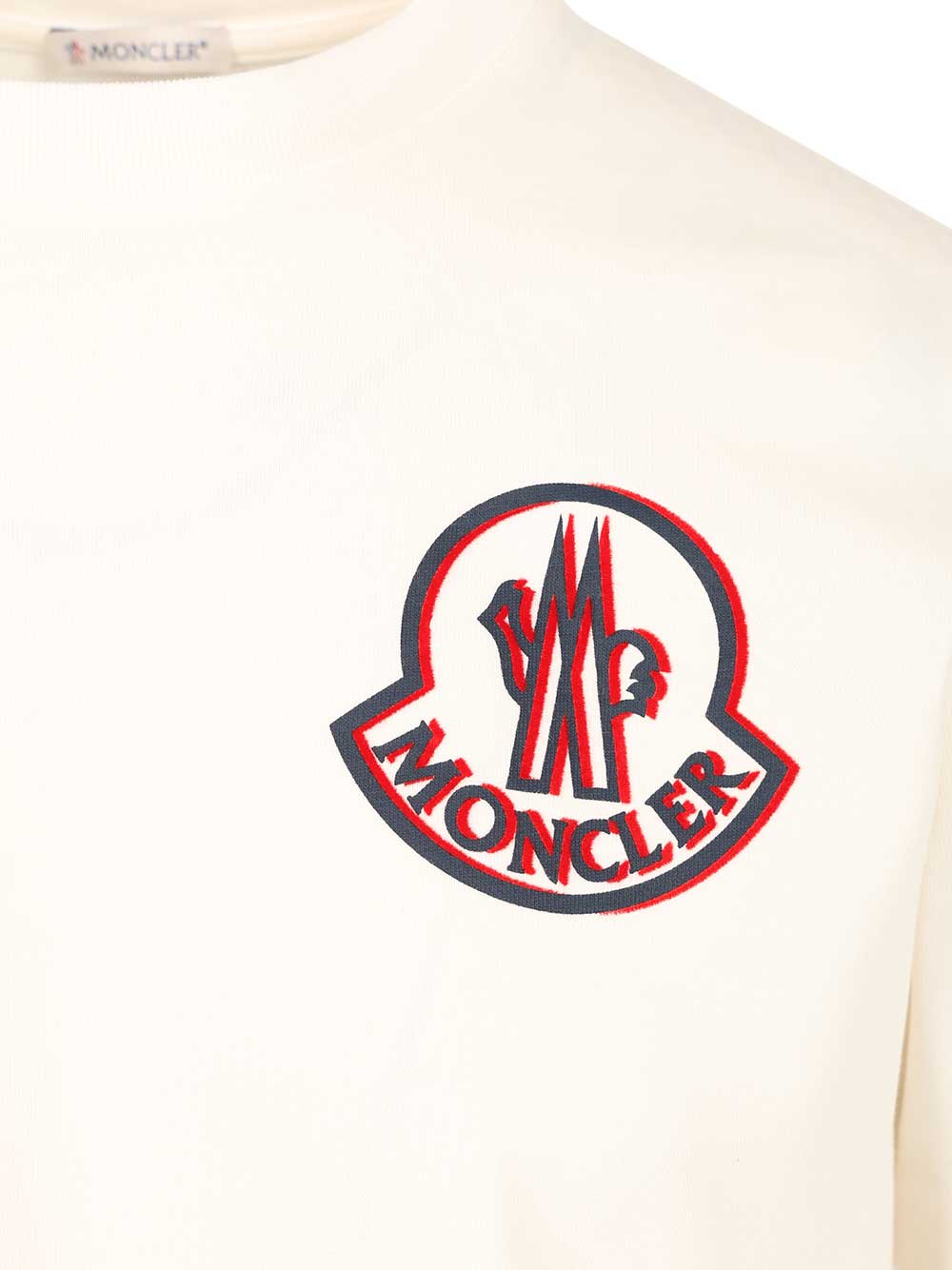 Moncler Cotton T-Shirt - White | 239b97379fced8087f1c4be33663064a1fe453f3