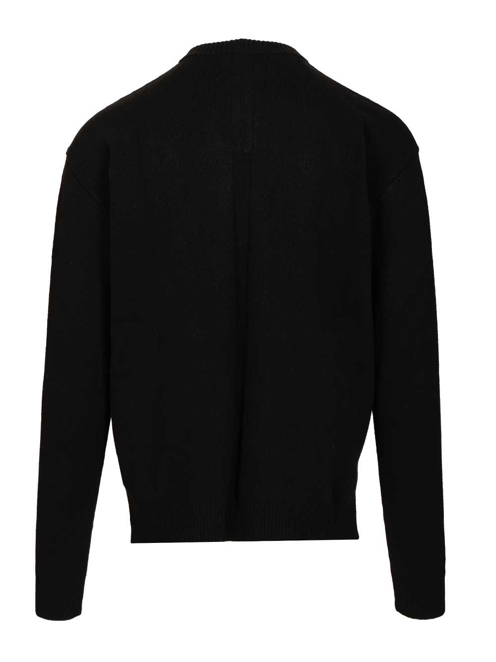 Rick Owens Cashmere Crew Neck Sweater Knitwear - Black | a3736297c179eb46b5a64850c600d6d39c6a99ff