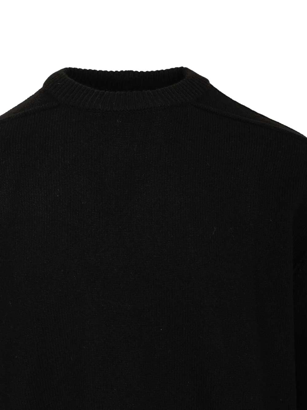 Rick Owens Cashmere Crew Neck Sweater Knitwear - Black | 462fceee61581c1a725206e463baed23b6dfc1b4