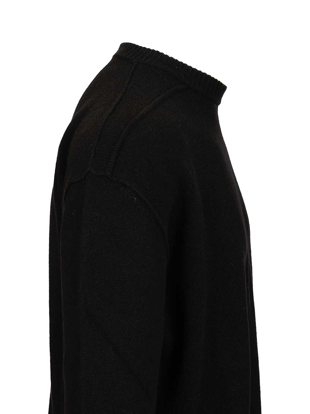 Rick Owens Cashmere Crew Neck Sweater Knitwear - Black | b624c5aa6e28c51fa1a009991cf00bb99158895e