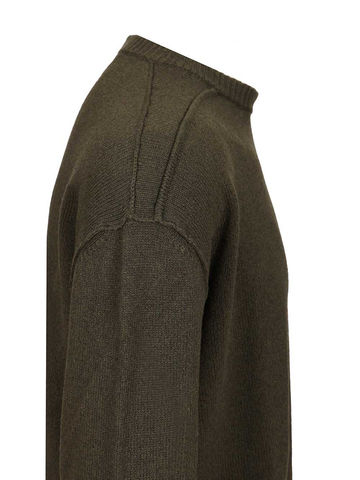 Rick Owens Cashmere Crew Neck Sweater Knitwear - Green | b2ac4c18ec2947bb2d8b71200d178e2e0f797d7d