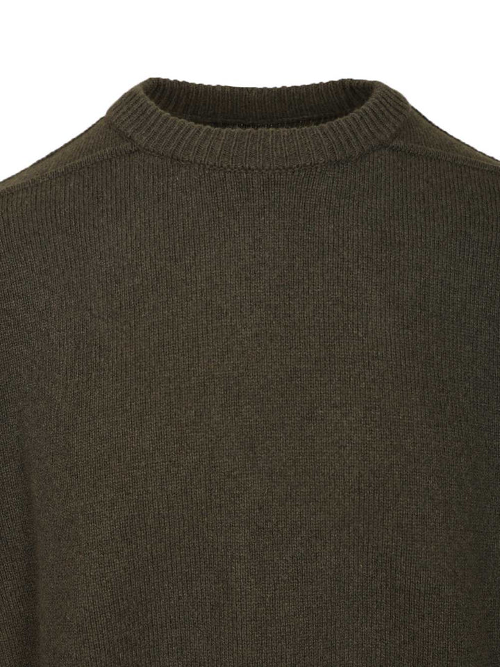 Rick Owens Cashmere Crew Neck Sweater Knitwear - Green | 52e6200110a9537550e945827c4b56a1dabc89eb
