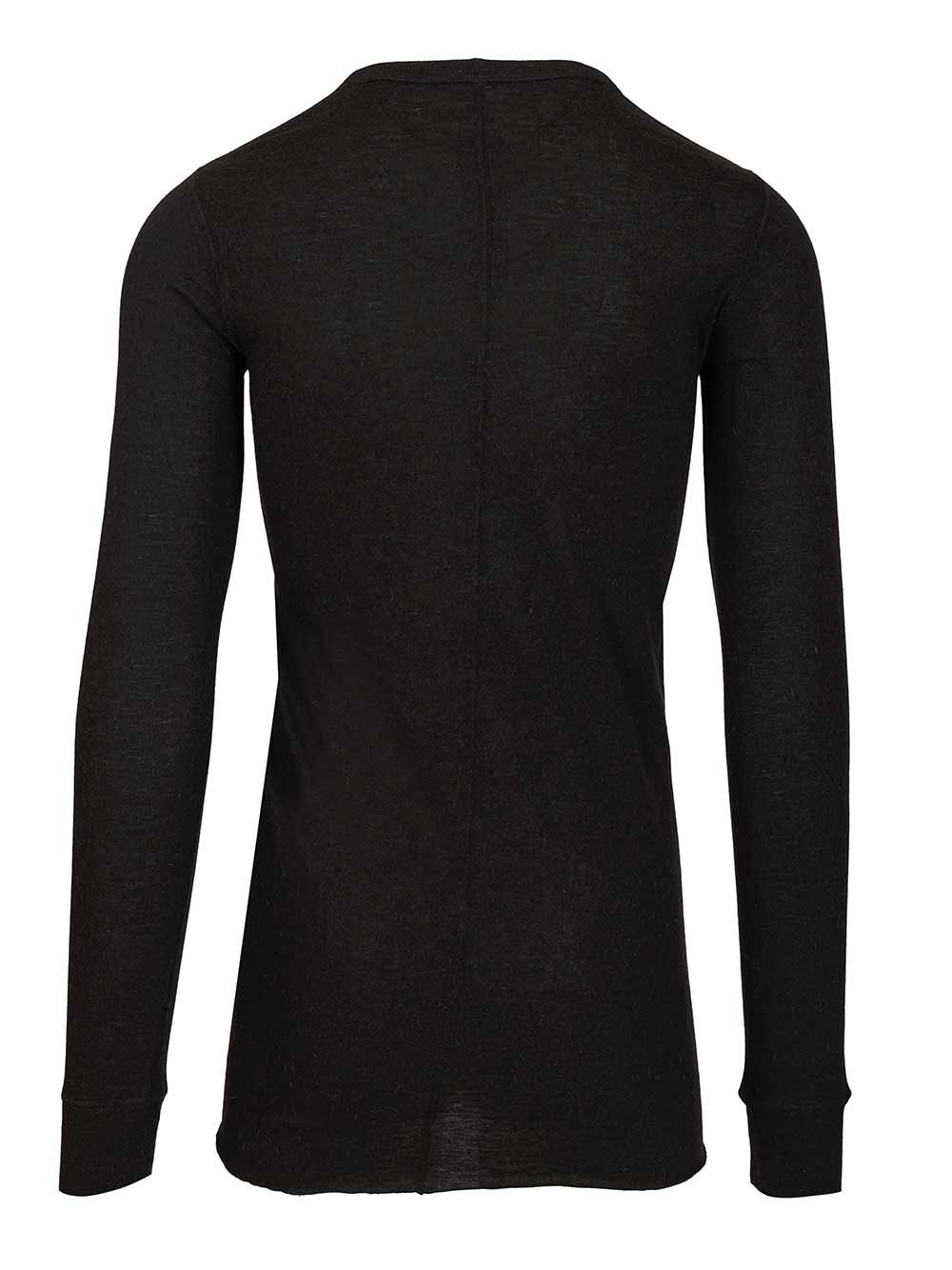 Rick Owens Long-Sleeved T-Shirt - Black | 019bfc2109c3daa852a2e83d1307ecdaaccf19e8