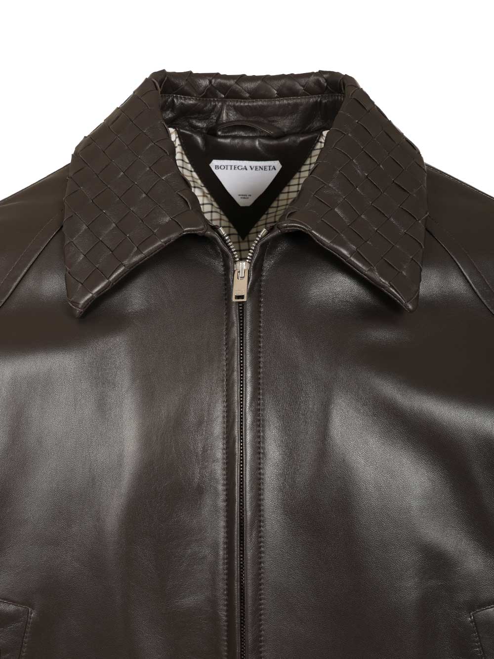 Bottega Veneta Leather Jacket Jackets - Brown | b6a844b282df696c78e30088ba291d66cdc9a01d