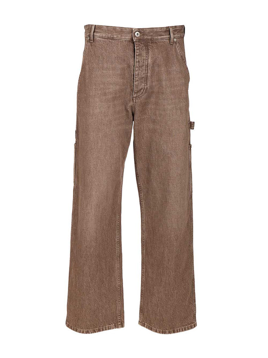 Cargo Trousers Jeans Beige
