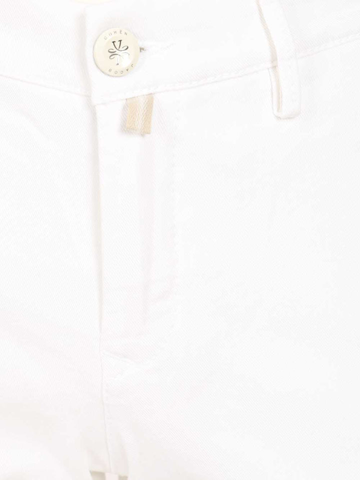 Jacob Cohen Bobby Trousers - White | bbd7e0b025f29414478d15a07efa3d79612e155e