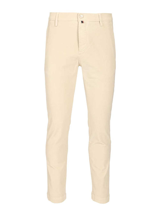 Slim Fit Trousers White