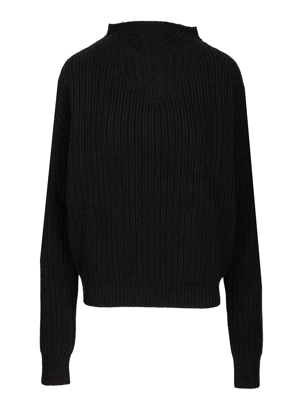 Rick Owens Wool Sweater Knitwear - Black | 994c0f44d8a6bc08accaadac63eeba478a4709ab