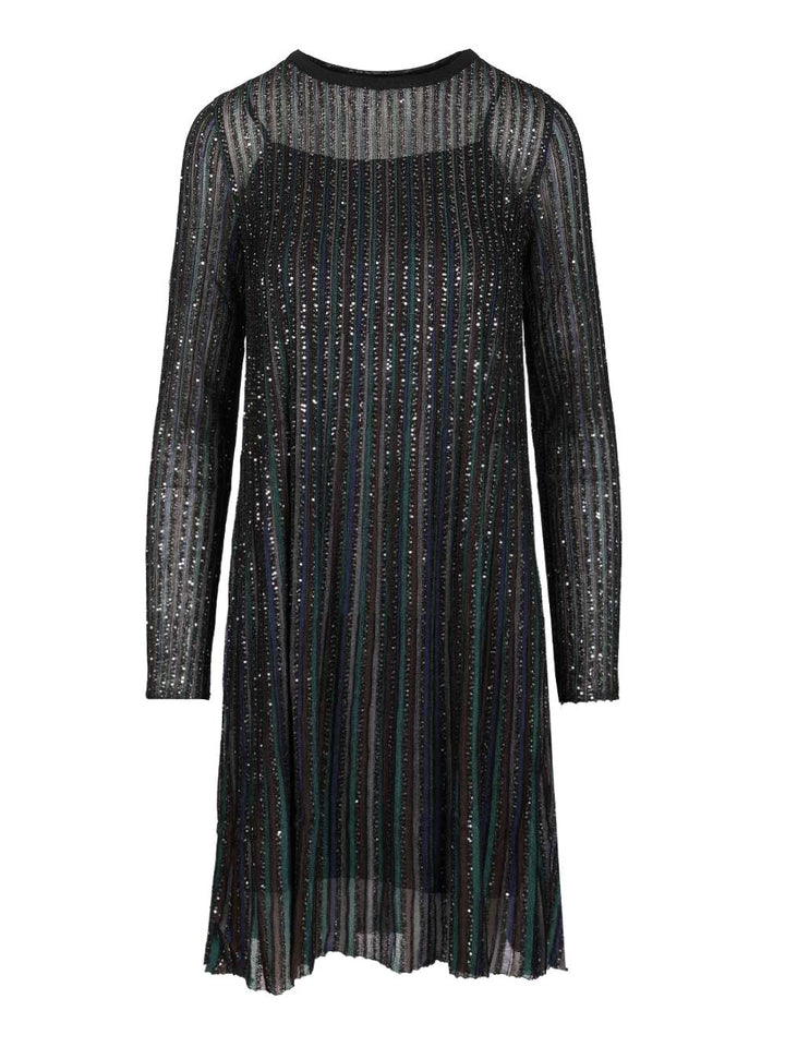 Missoni Short Dress In Lurex Dresses - Black | 01e693f122b583adbef2a180d77f1c04c6f720a5