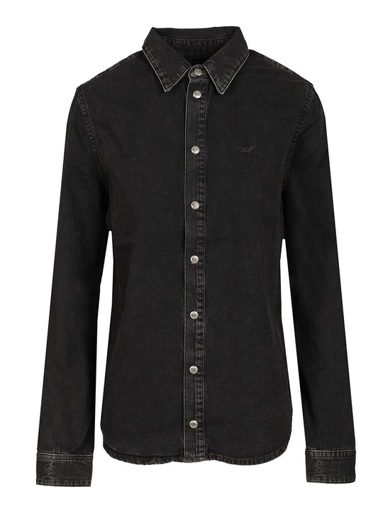 Denim Shirt Shirts Black